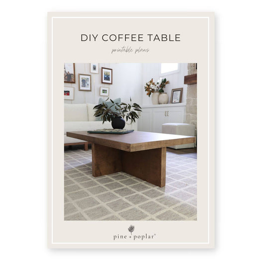 DIY coffee table printable plans cover