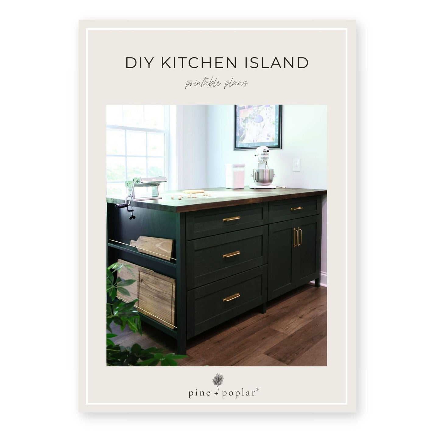 DIY Kitchen Island Printable Plans