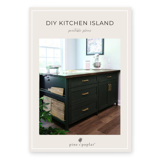 DIY Kitchen Island Printable Plans