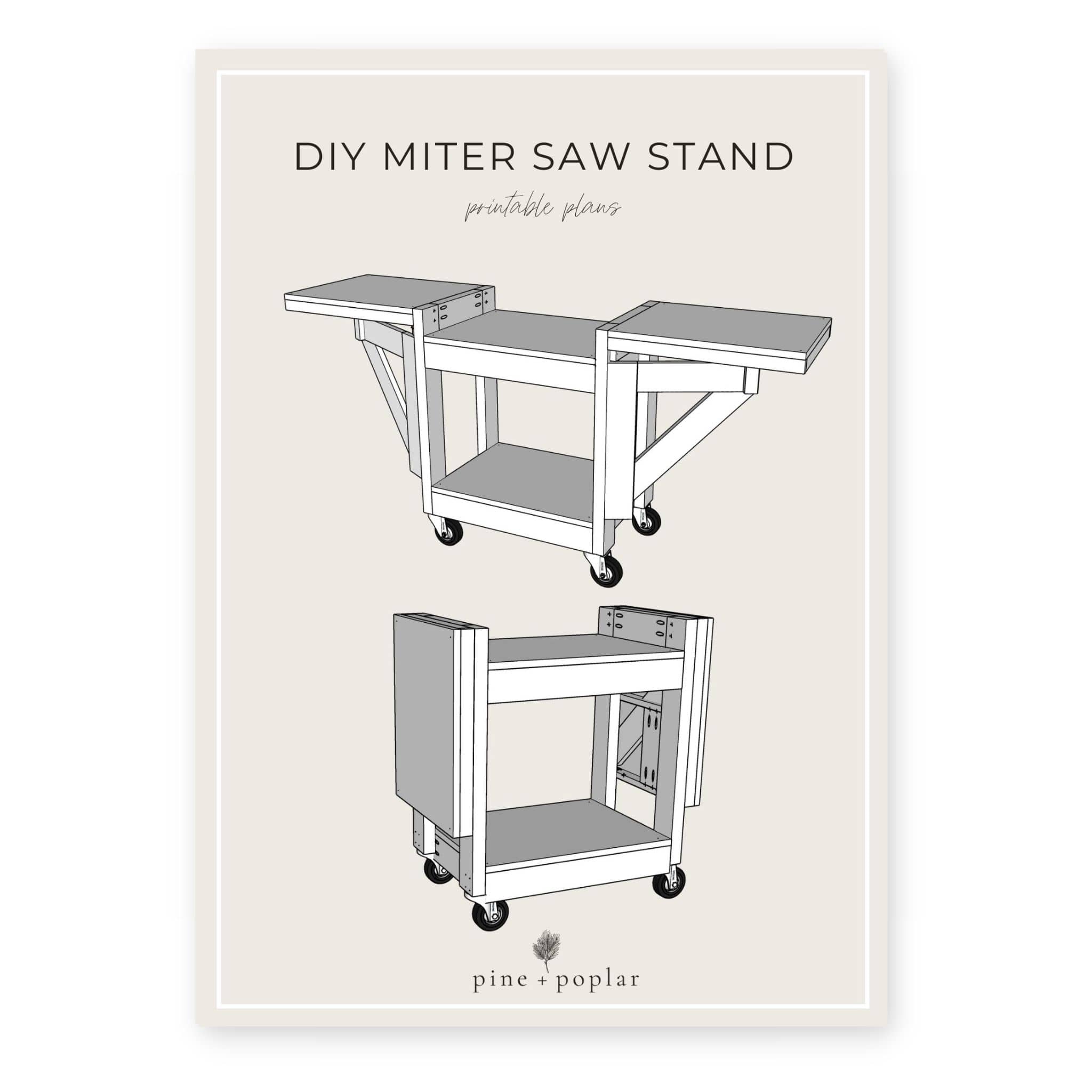 Miter Saw Stand With Wheels