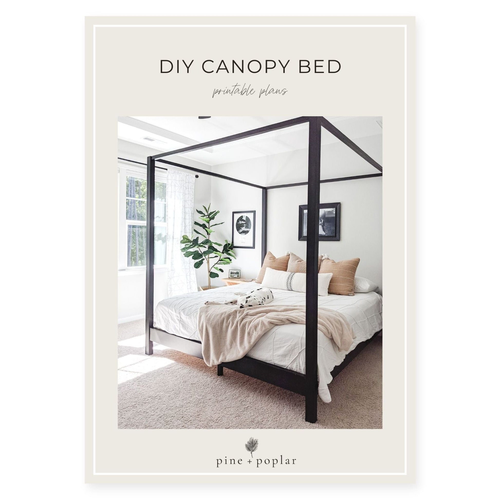 A printable plan for constructing a Canopy Bed, adding a touch of elegance and luxury to your bedroom.