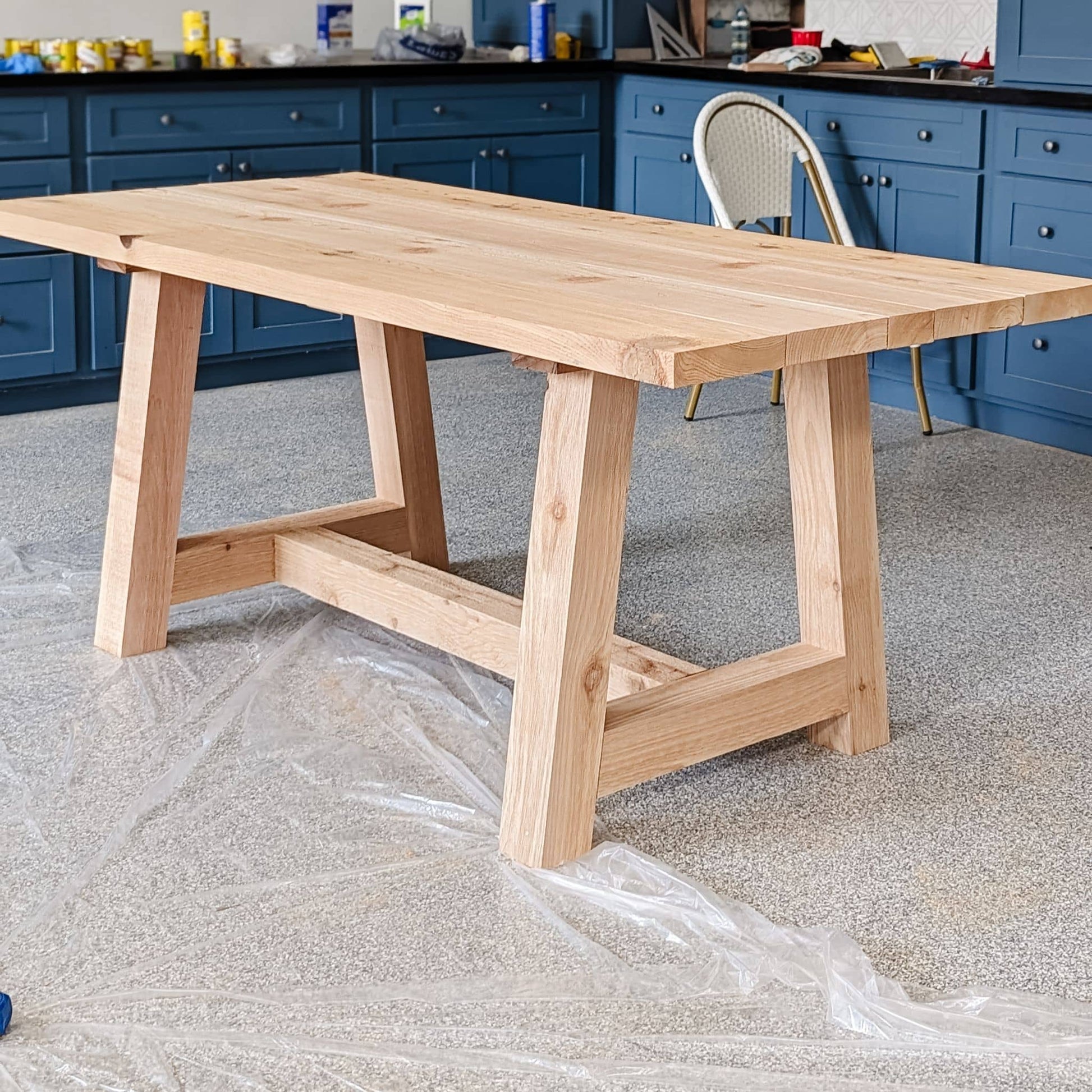 Chunky Dining Table without stain