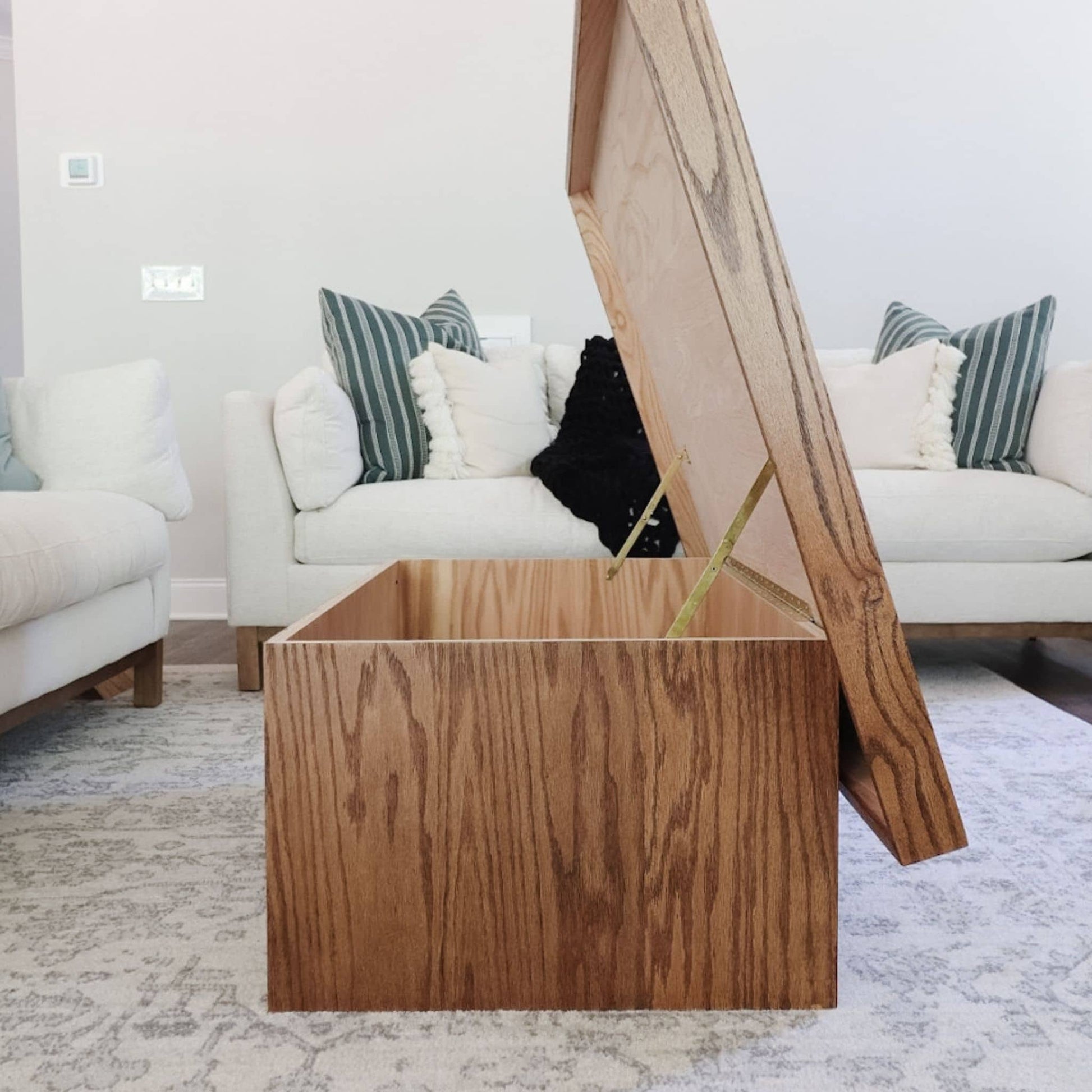 Coffee Table with Storage open on the top