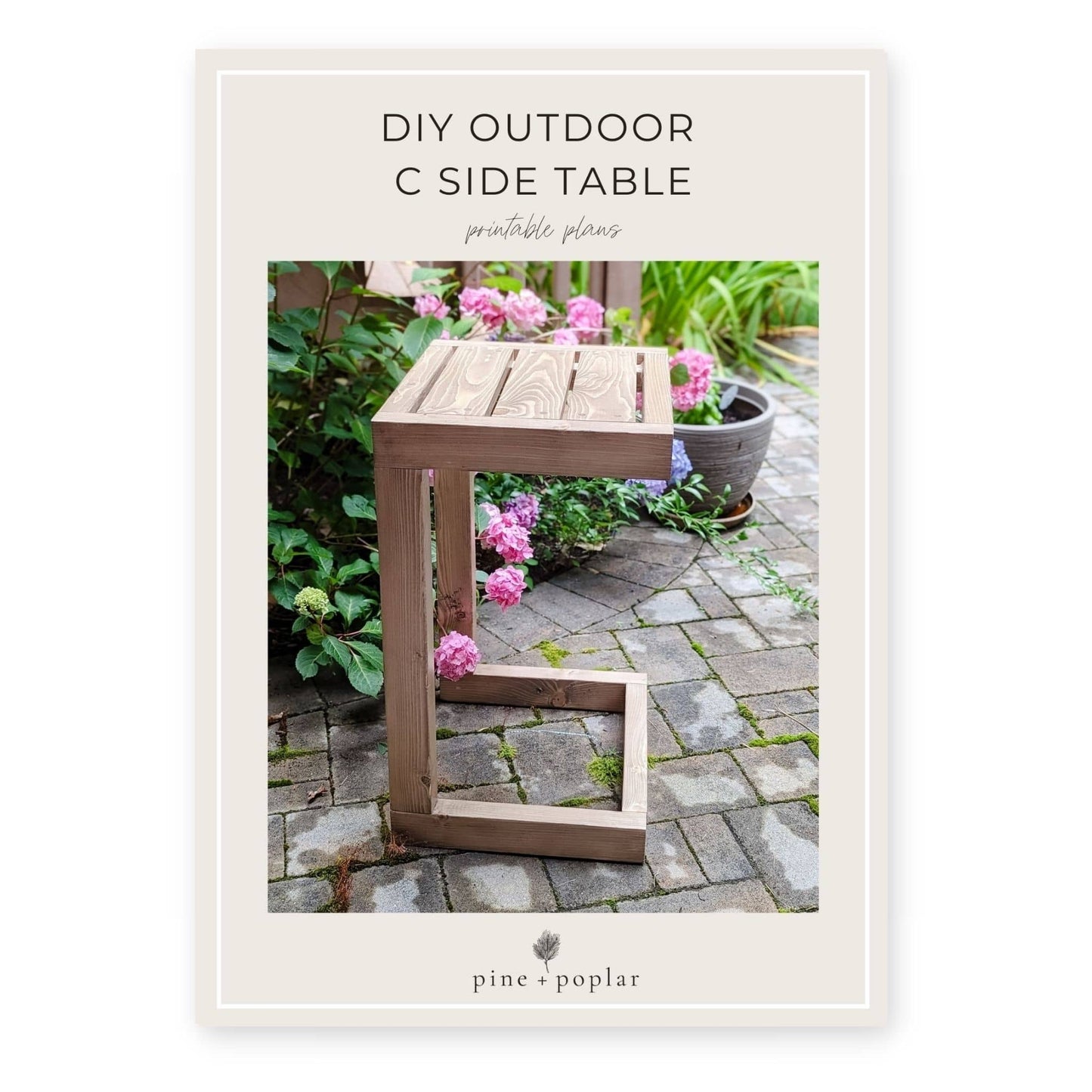 Outdoor C Side Table Printable Plans