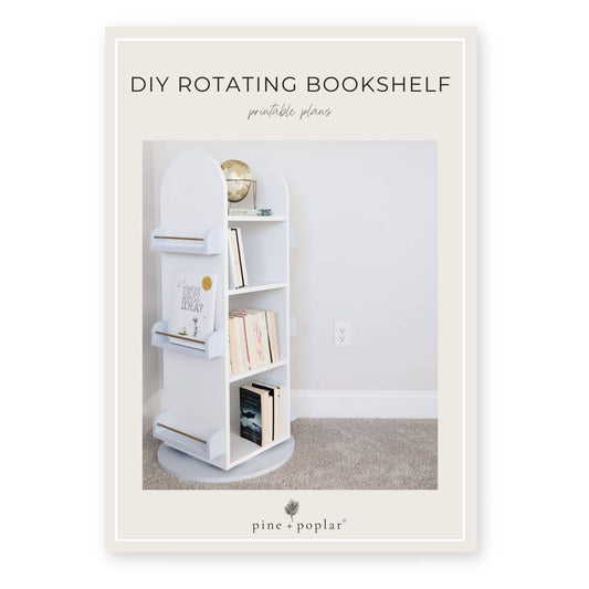 Rotating Bookshelf Printable Plans