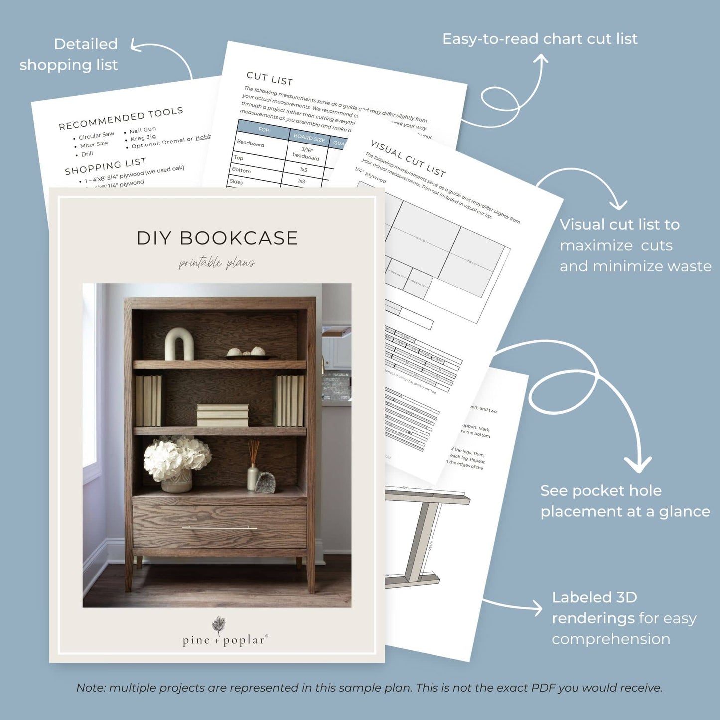 pages of DIY printable plans