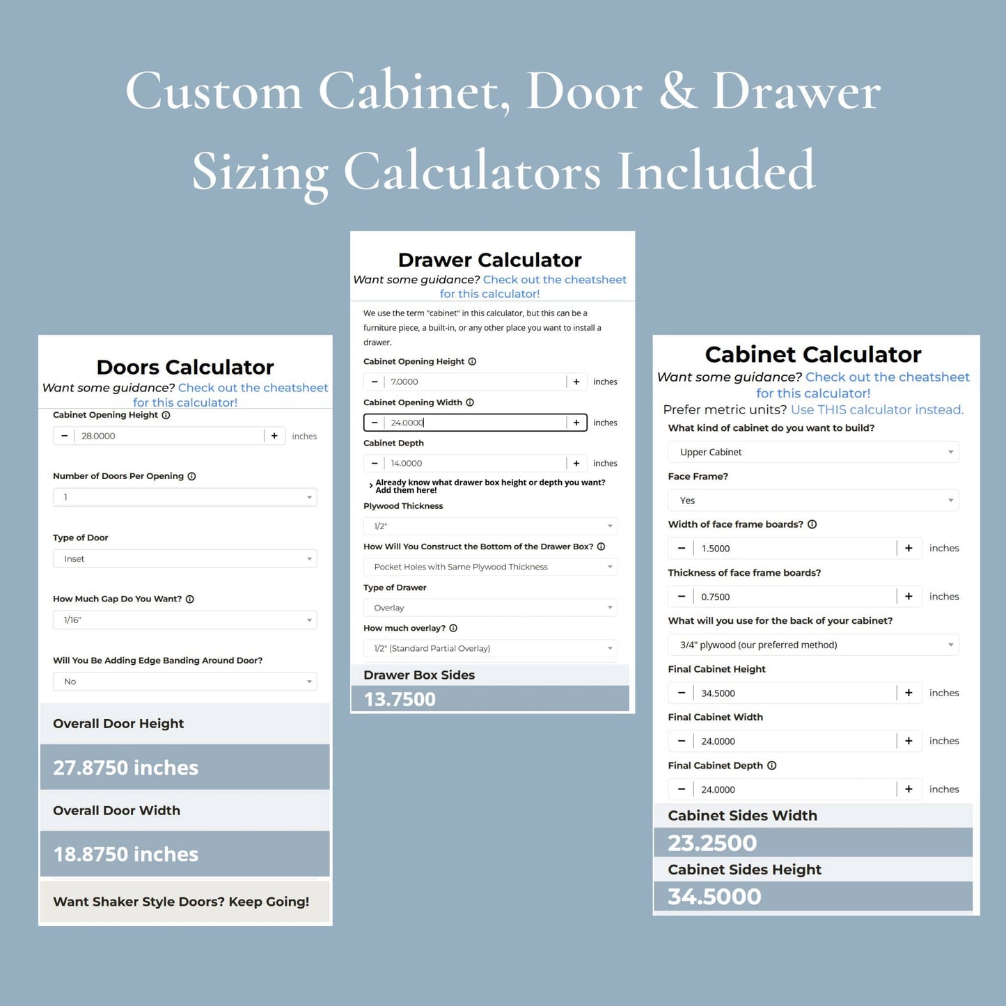 The Cabinet Building Bundle