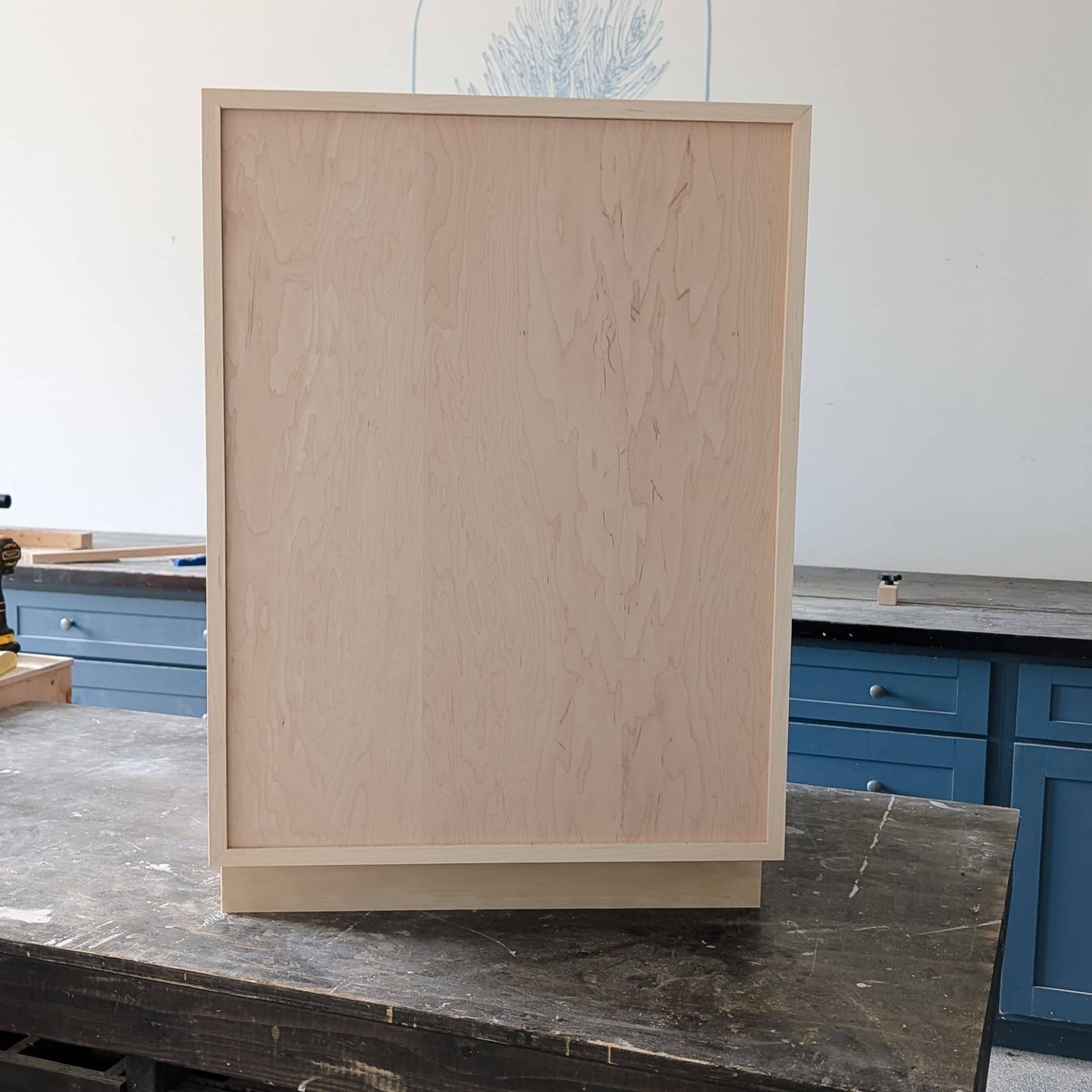 Frameless Base Cabinet with Skinny Shaker Door Printable Plans