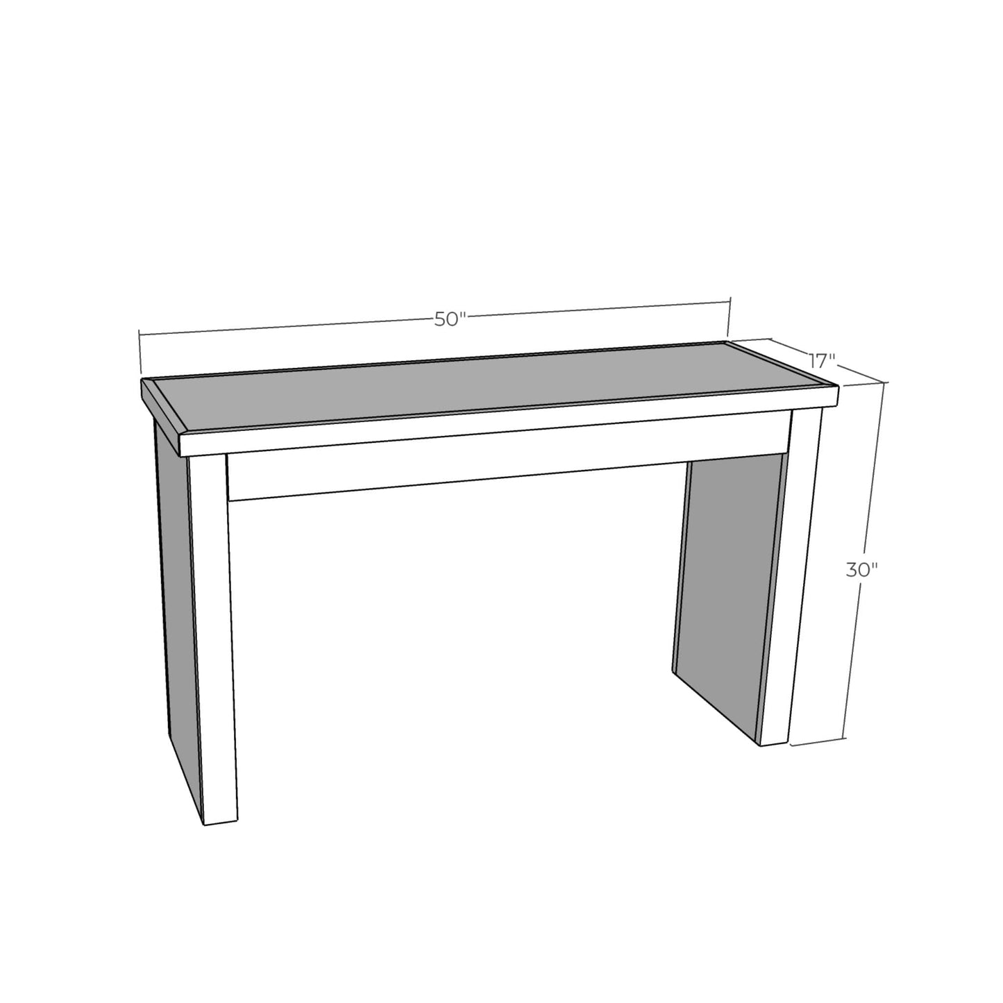 Modern Farmhouse Desk Printable Plans