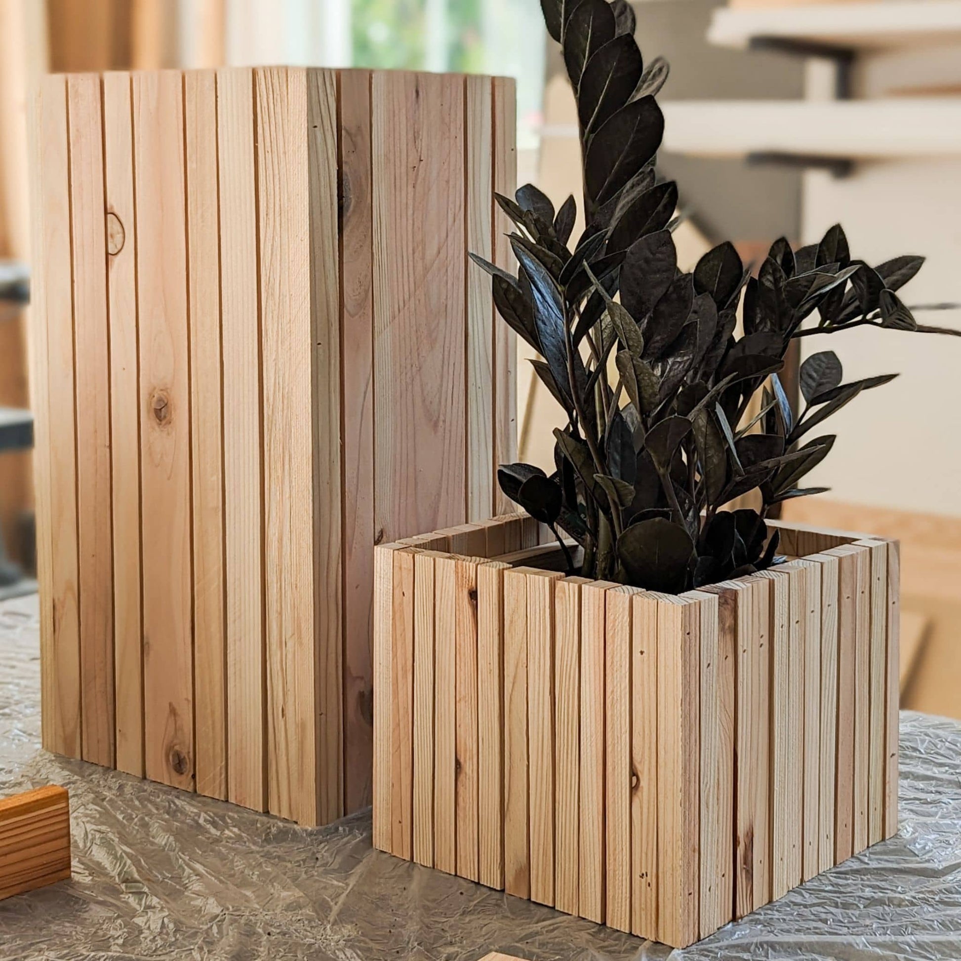 cheap modern planter pots Modern Planters Printable Plans – Pine and Poplar