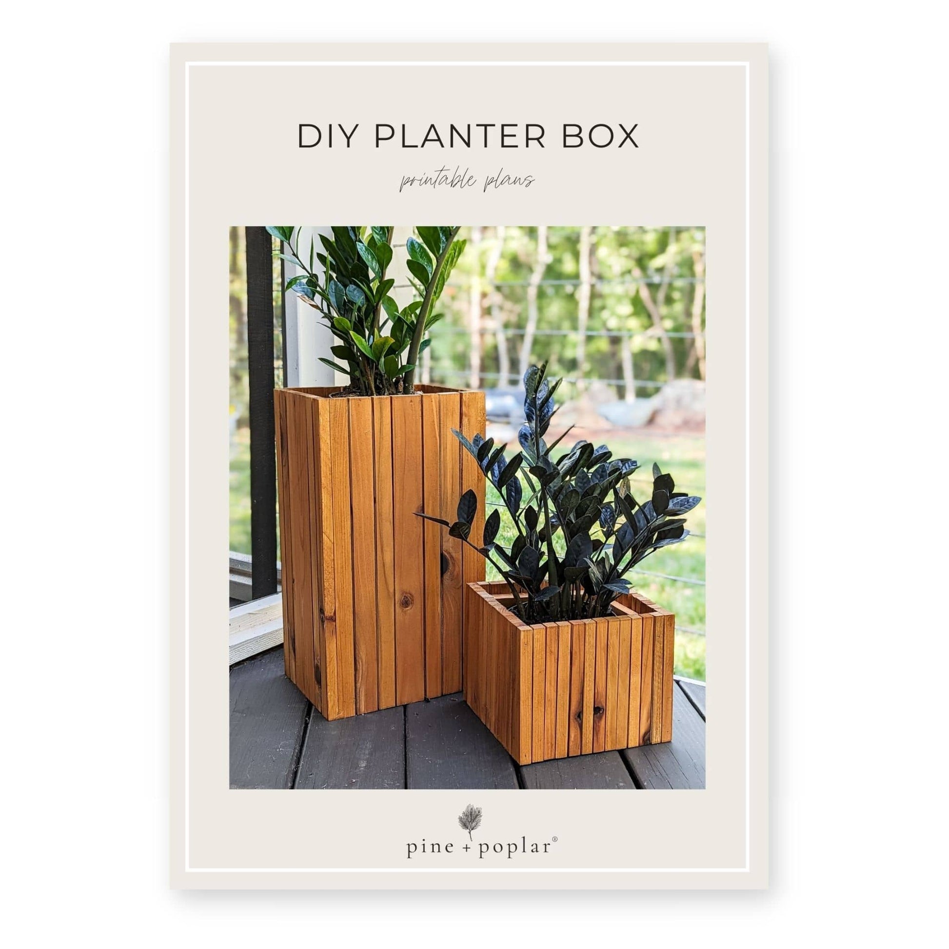 modern planters box Modern Planters Printable Plans