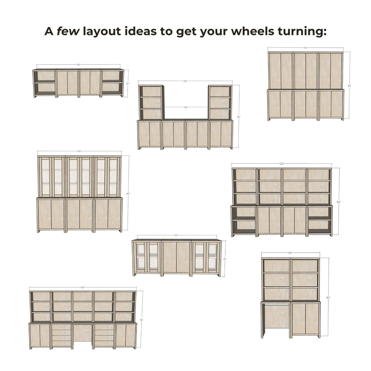 Modular Furniture Collection Printable Plans Bundle
