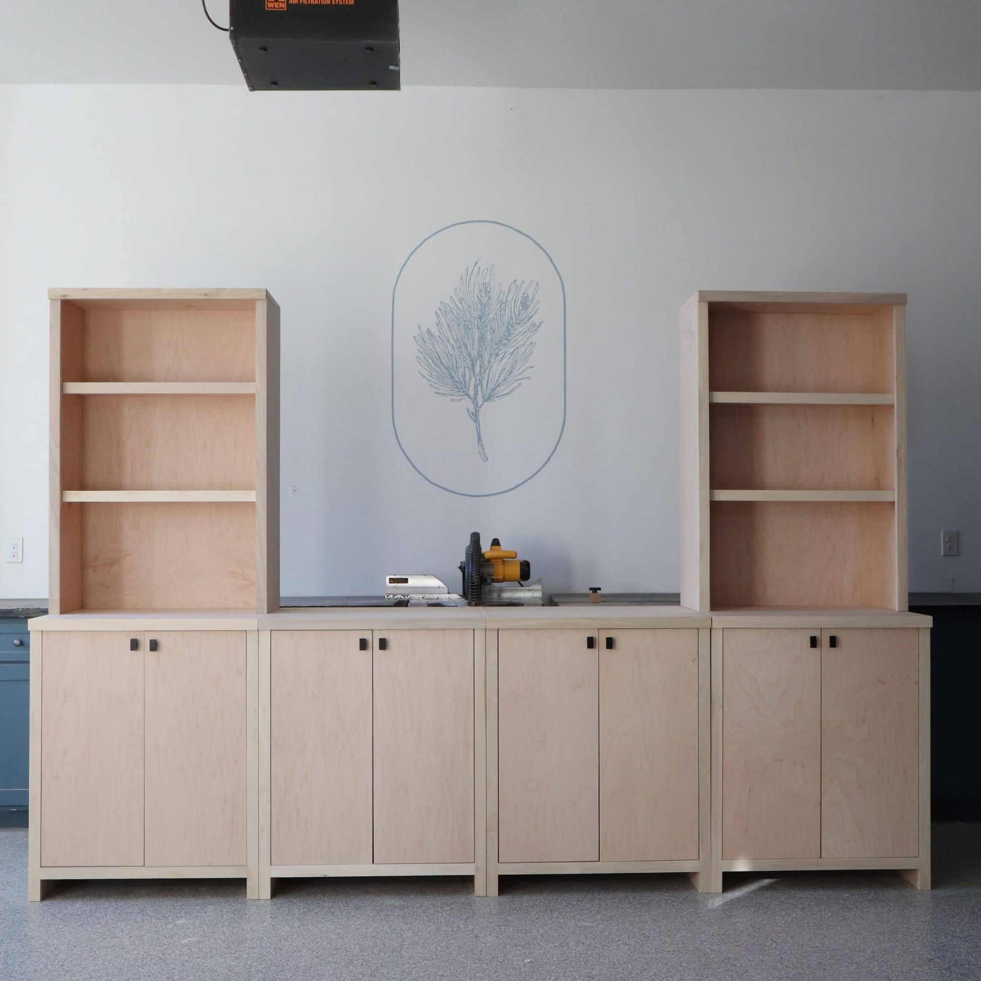 DIY cabinets with hutches