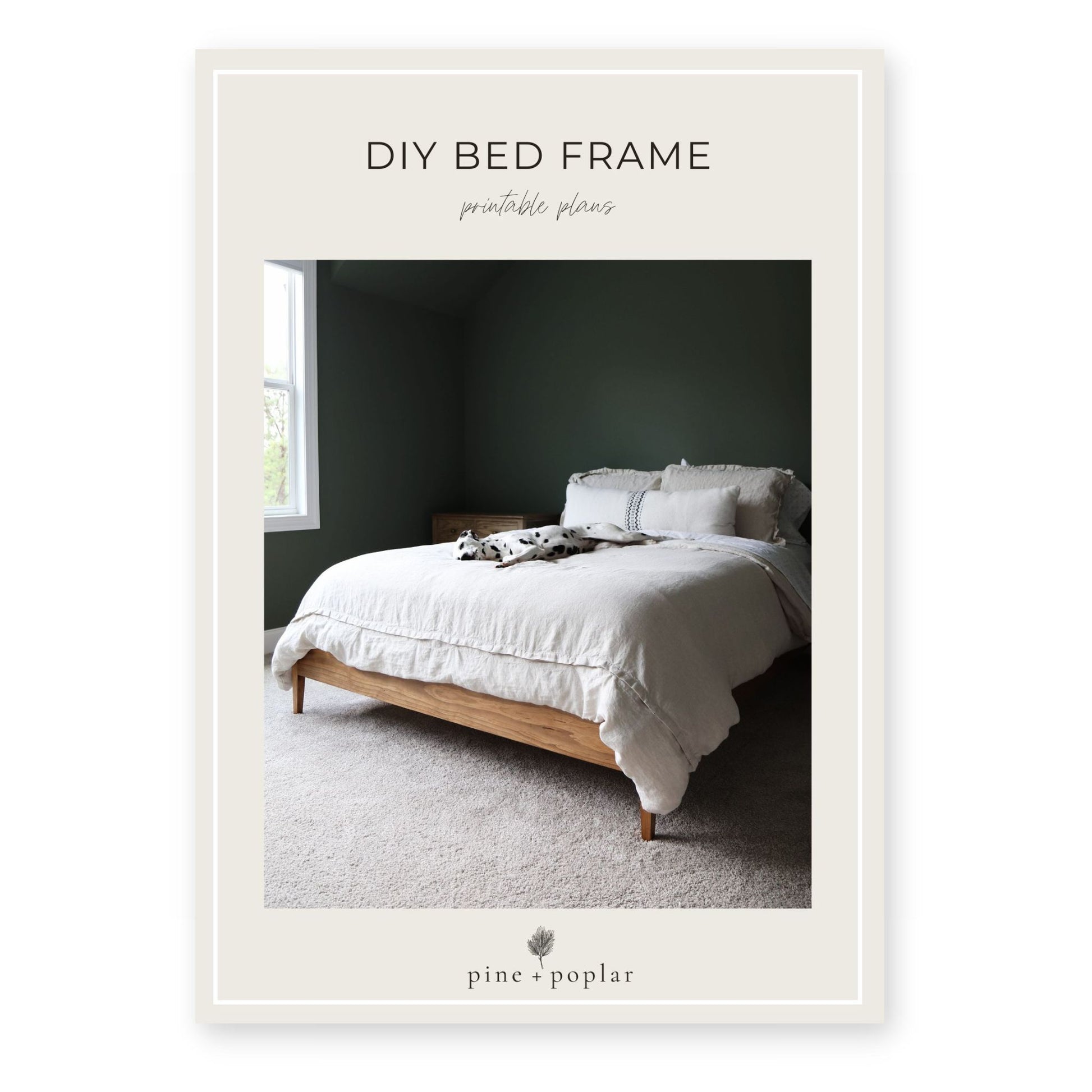 DIY bed frame printable plans