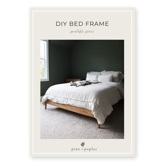 DIY bed frame printable plans