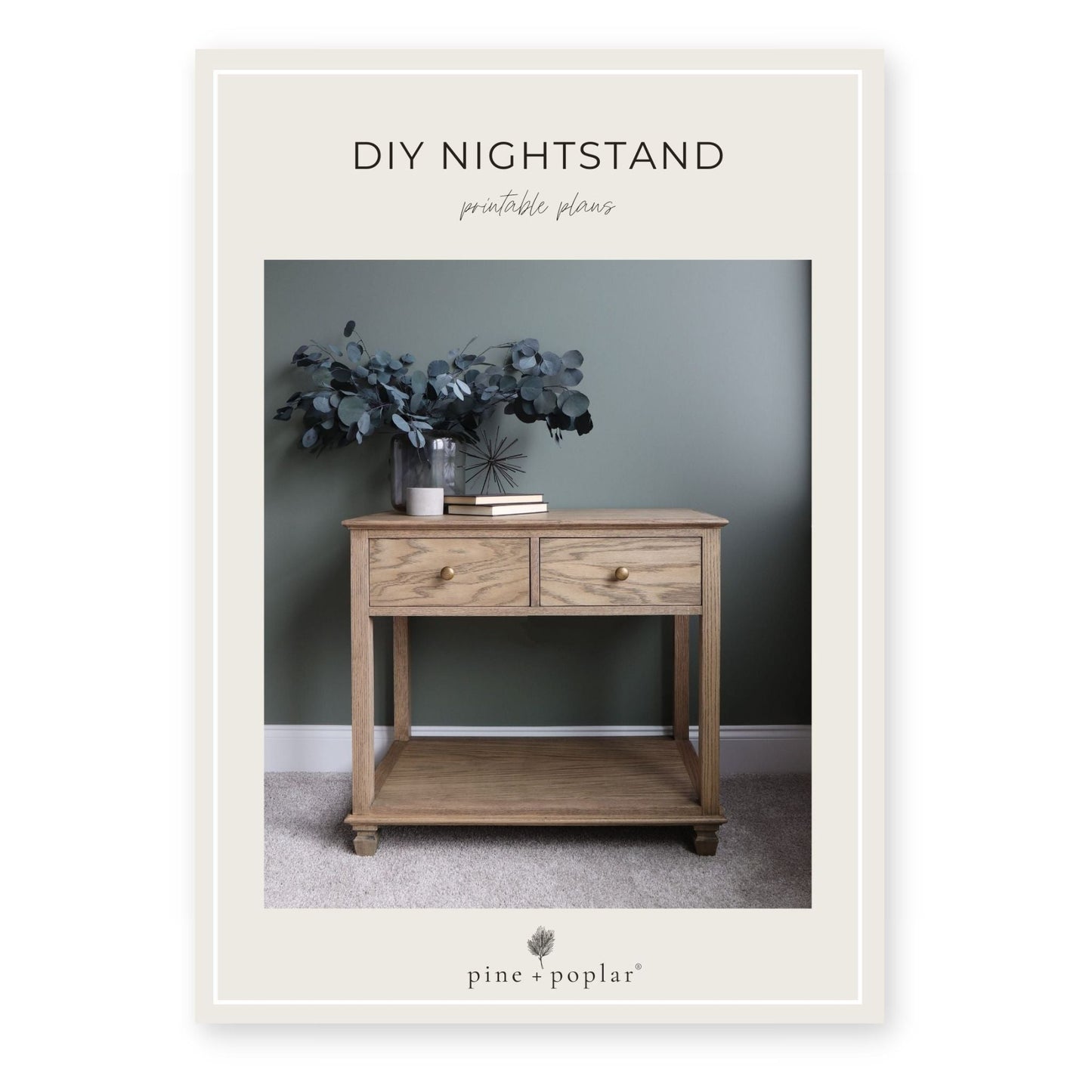 A detailed plan for building a Nightstand, adding both style and functionality to your bedroom.