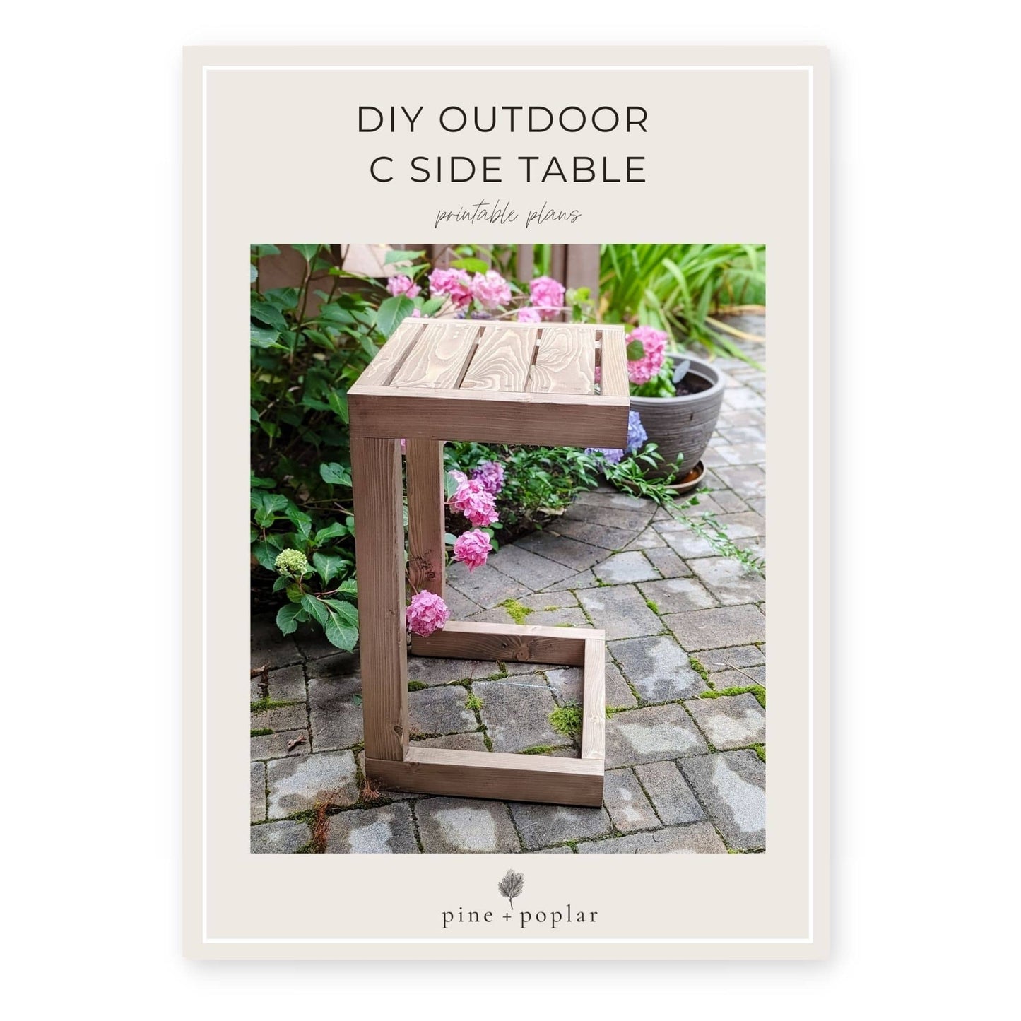 A detailed plan for building an Outdoor C Side Table, ideal for versatile outdoor use.