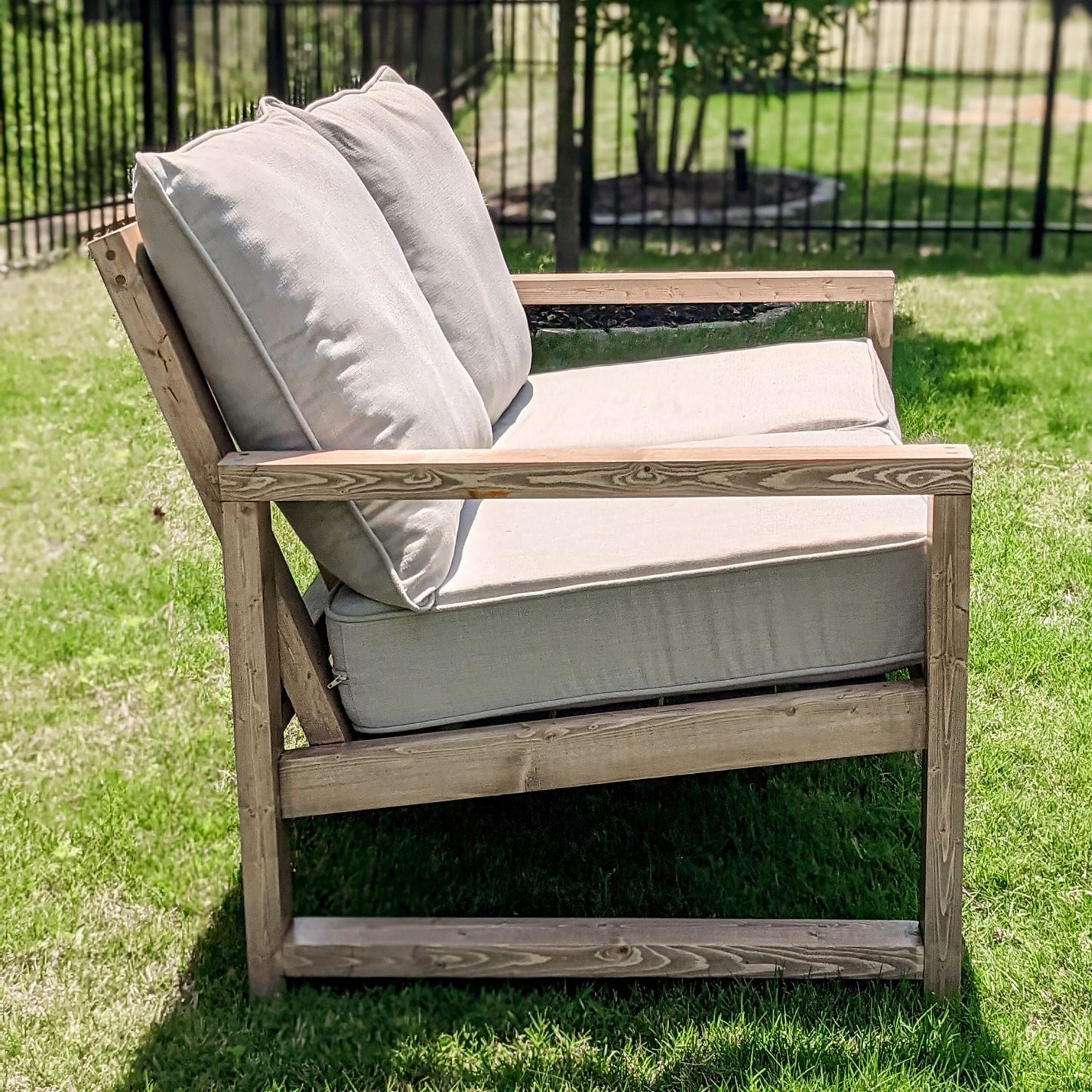 Outdoor Couch close up with cushions