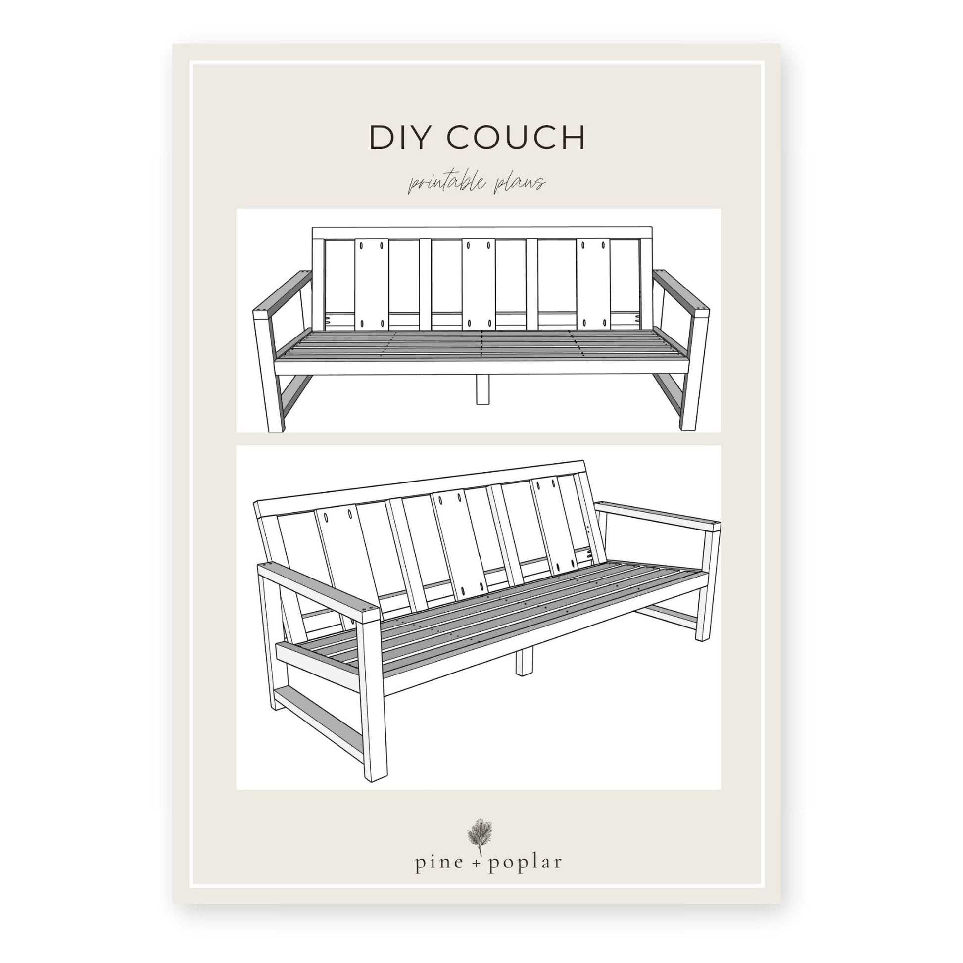 A detailed plan for building an Outdoor Couch, providing comfortable seating for your outdoor spaces.