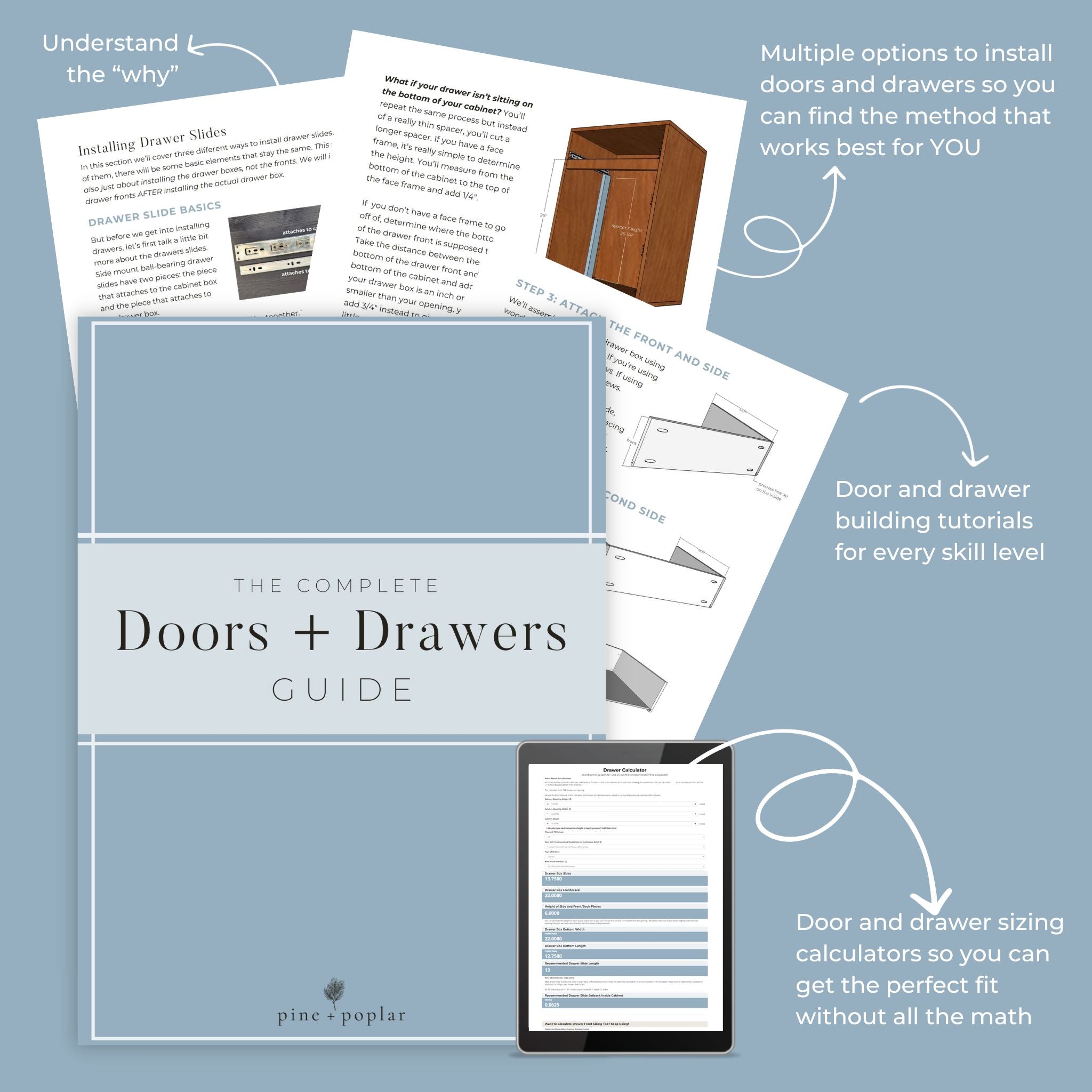 Drawer Guide Template Doors and Drawers Guide – Pine and Poplar