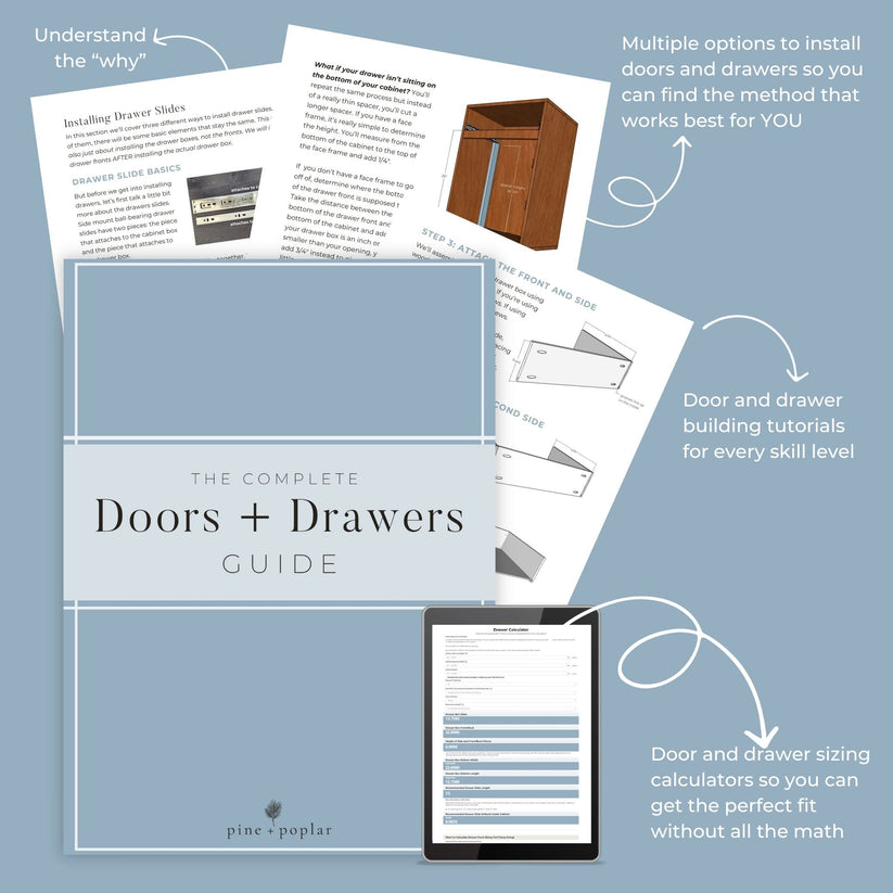 Doors and Drawers Guide – Pine and Poplar