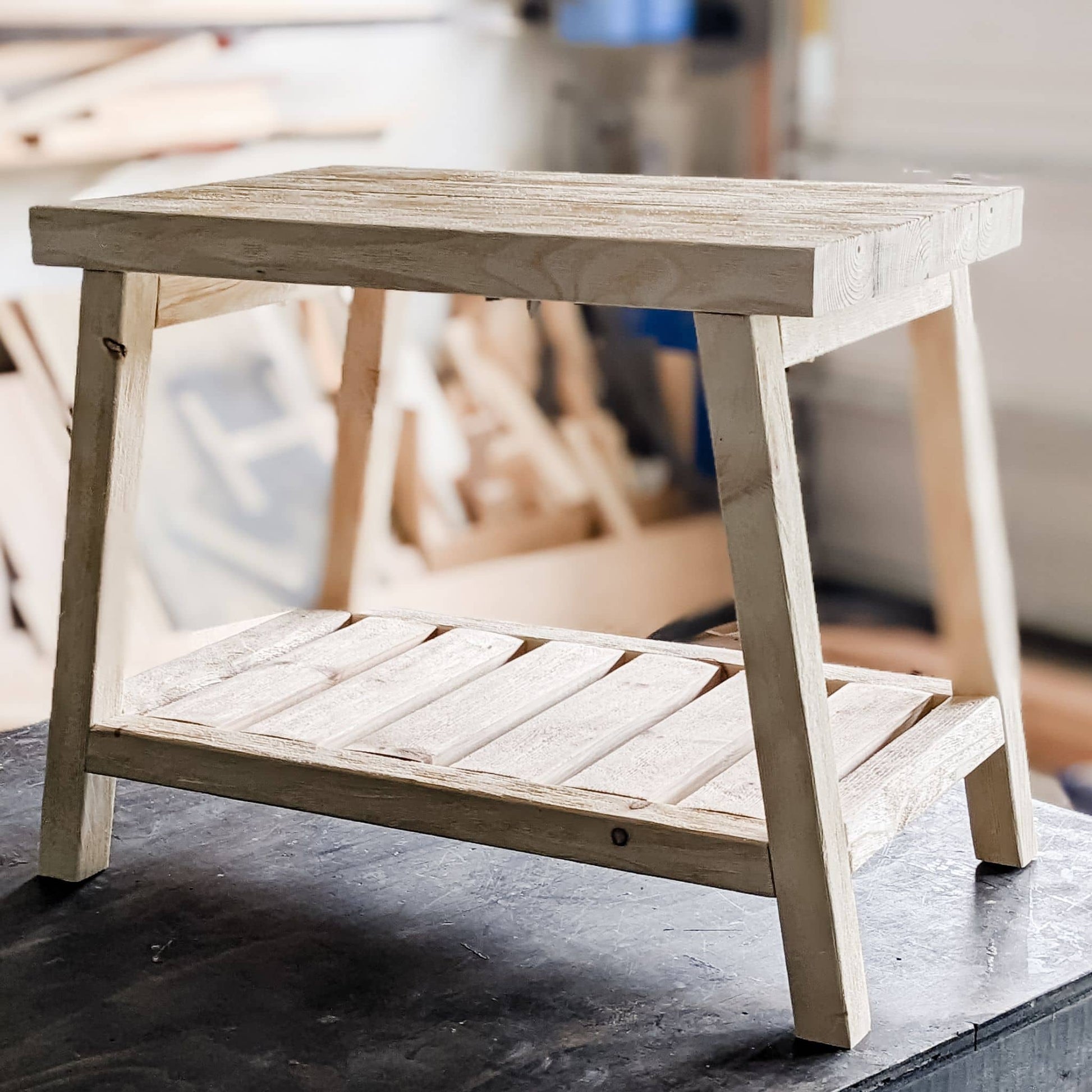 Wood Stool before stain