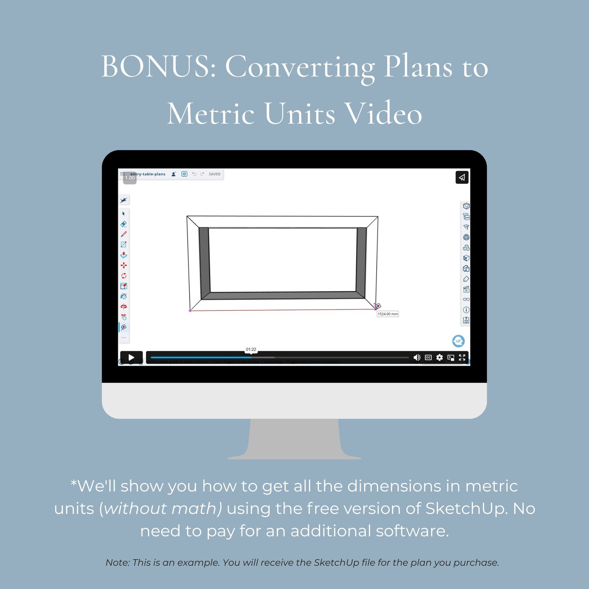 Bonus: Converting Plans to Metric Units Video