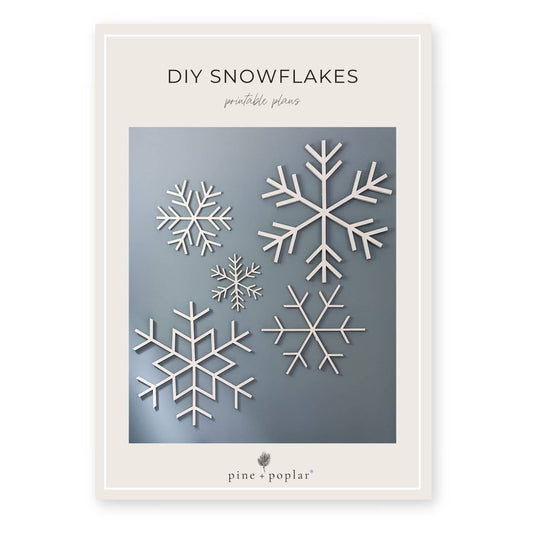 A plan for crafting Wooden Snowflakes, perfect for festive seasonal decor.