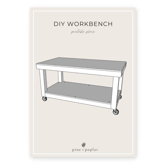 A printable plan for constructing a sturdy Workbench, essential for any DIY or woodworking project.