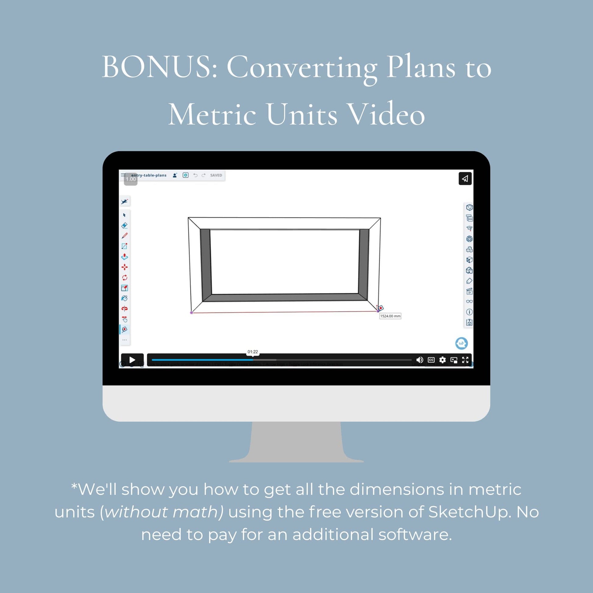 Bonus: Converting Plans to Metric Units Video