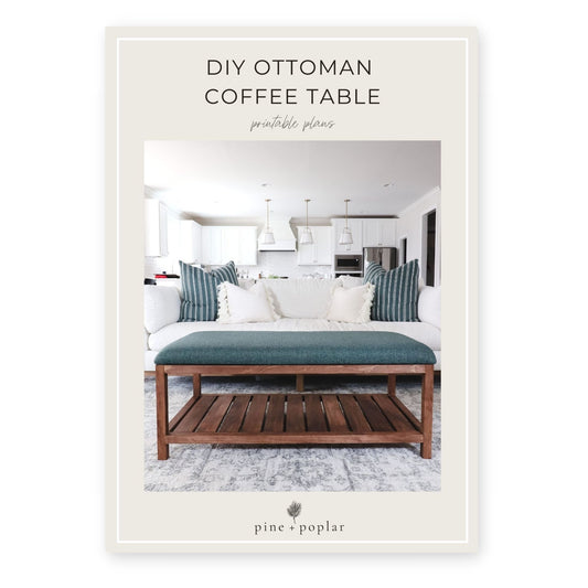 Ottoman Coffee Table Printable Plans