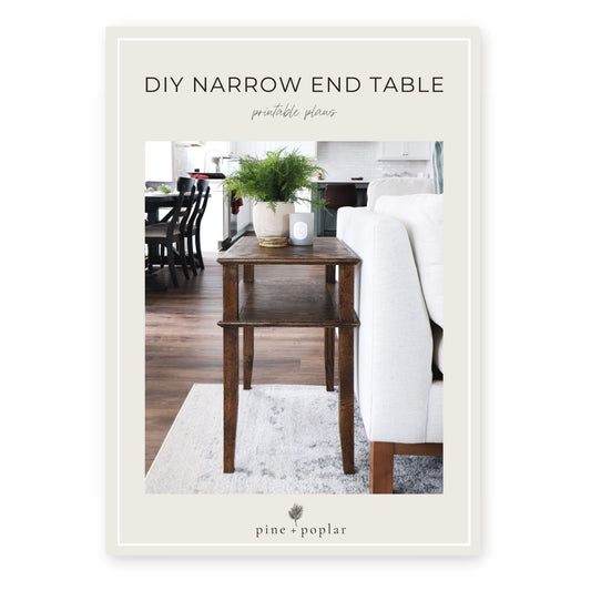 Narrow Side Table Printable Plans