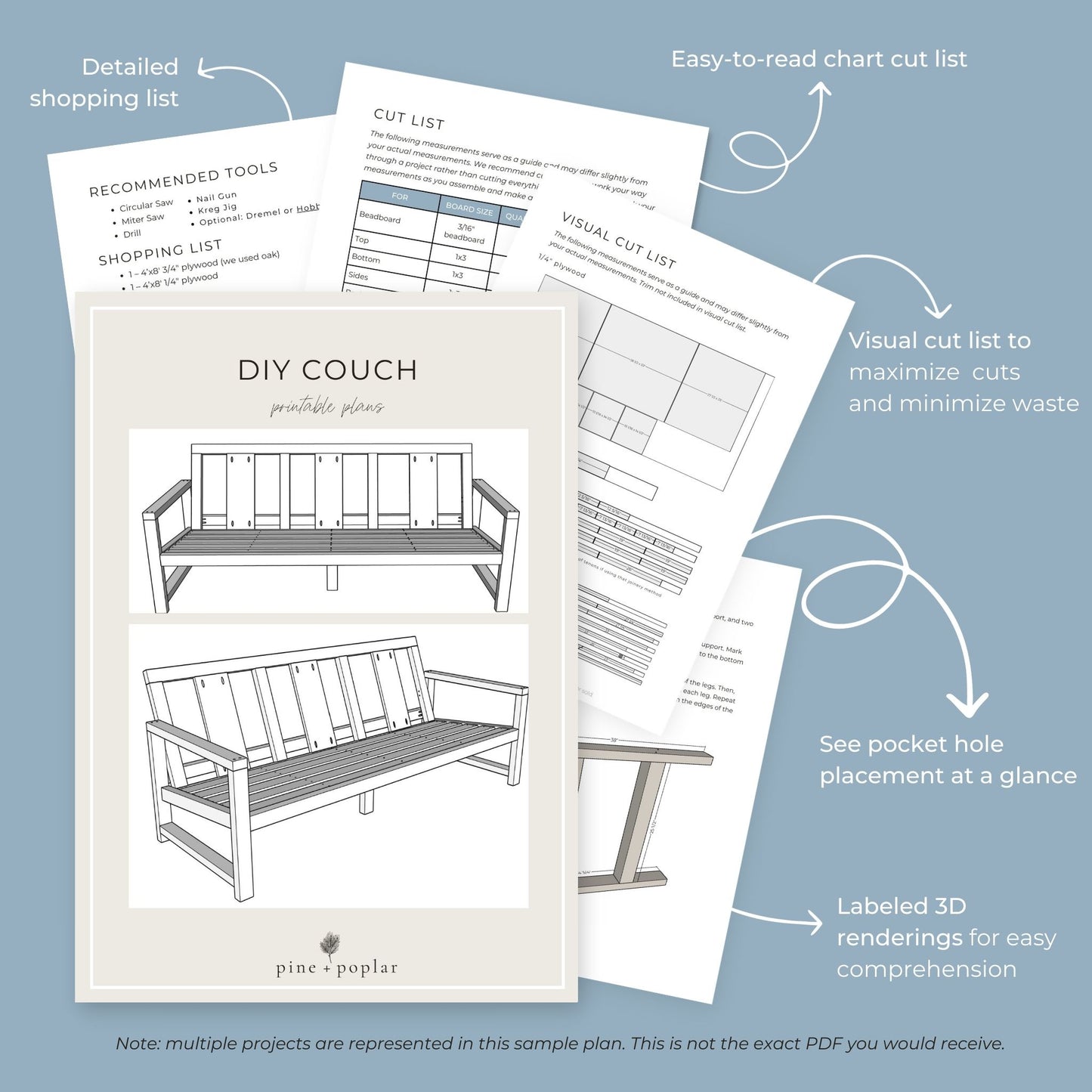 Outdoor Couch Printable Plans