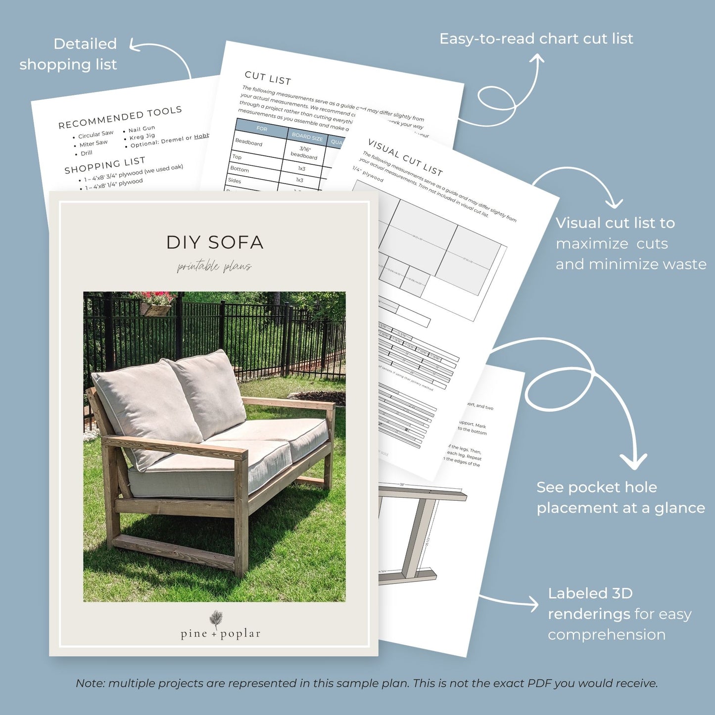 Outdoor Sofa Printable Plans
