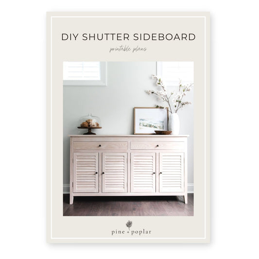 Shutter Sideboard Printable Plans